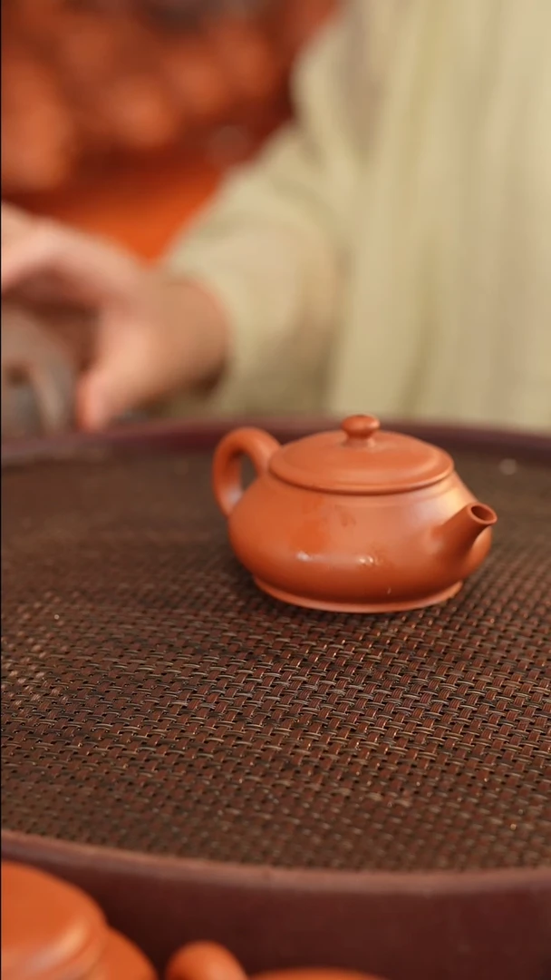 茶壶紫砂全手 120cc宽口