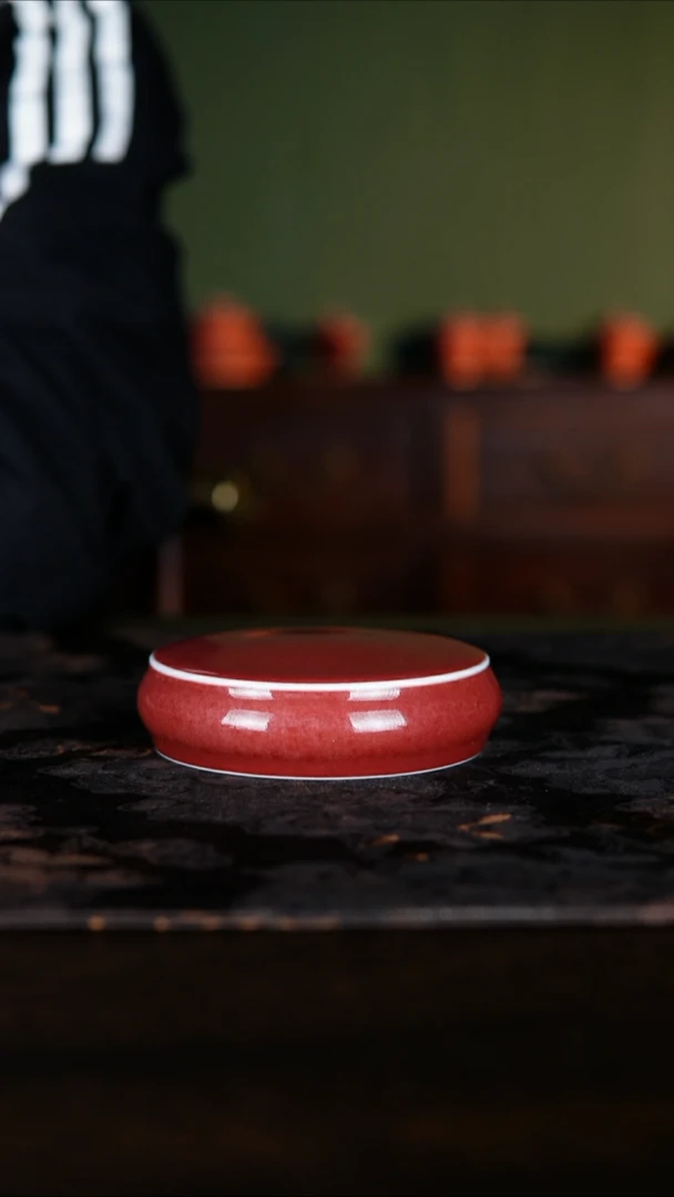 杯子白泥景德镇纯手工豇豆红