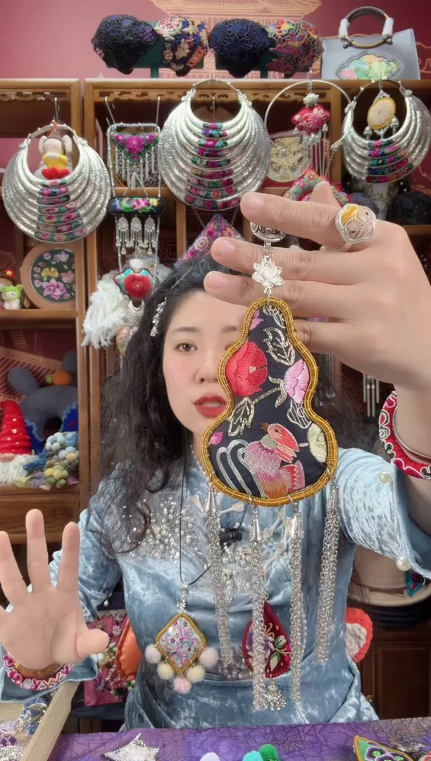 刺绣压襟62甜甜家