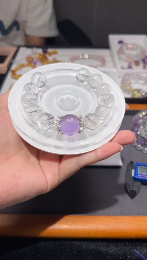 未镶嵌手链水晶爱****B利姆利亚水晶手串diy