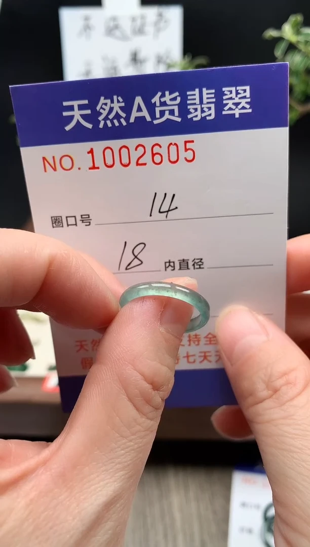 未镶嵌戒指翡翠14#