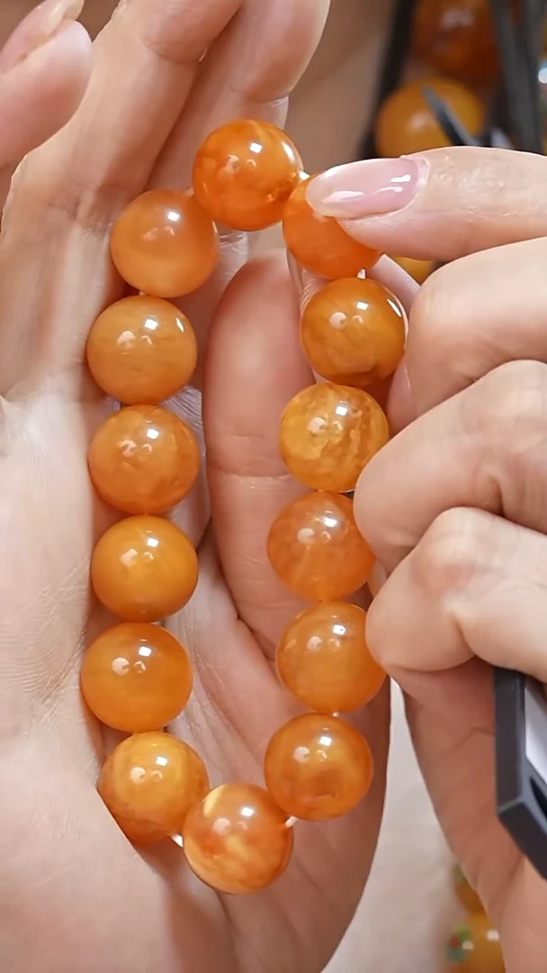 蜜蜡颈饰未镶嵌5997天然蜜蜡珠宝奇石云端妖孽妖花全部保真