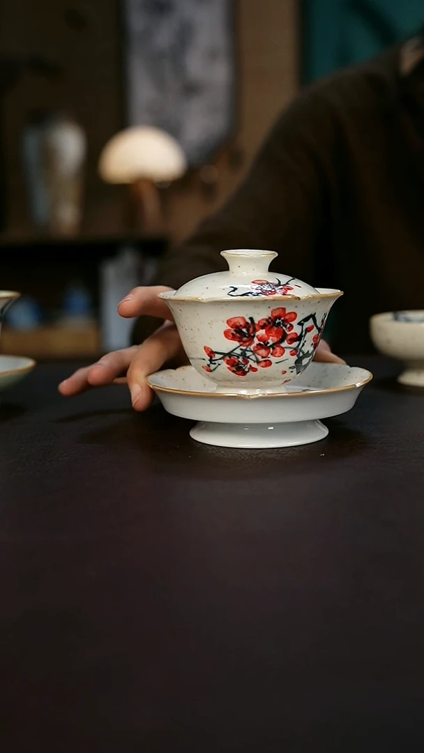 【闪购商品】景德镇陶瓷杯碗柴烧多人