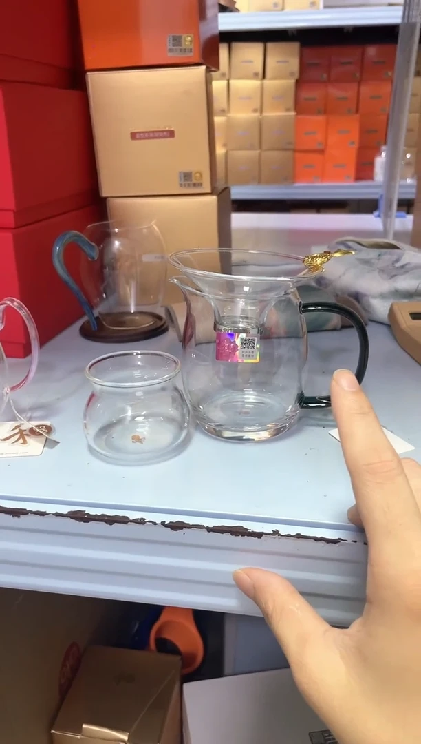 禾器/澄然茶海/墨绿色+禾器金鱼茶漏