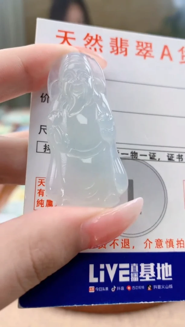 颈饰未镶嵌翡翠天然A货翡翠挂件