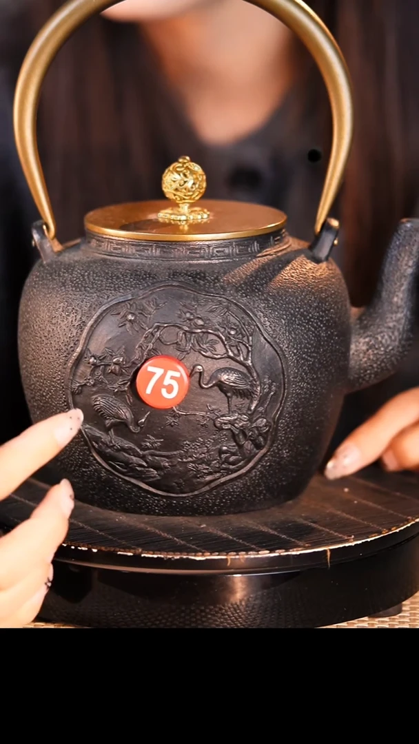 砂铁手工壶日本回流壶-红75