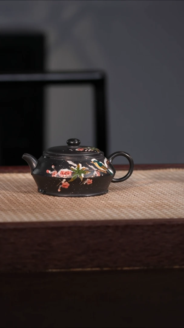 茶壶紫砂九龄君子兰 200cc