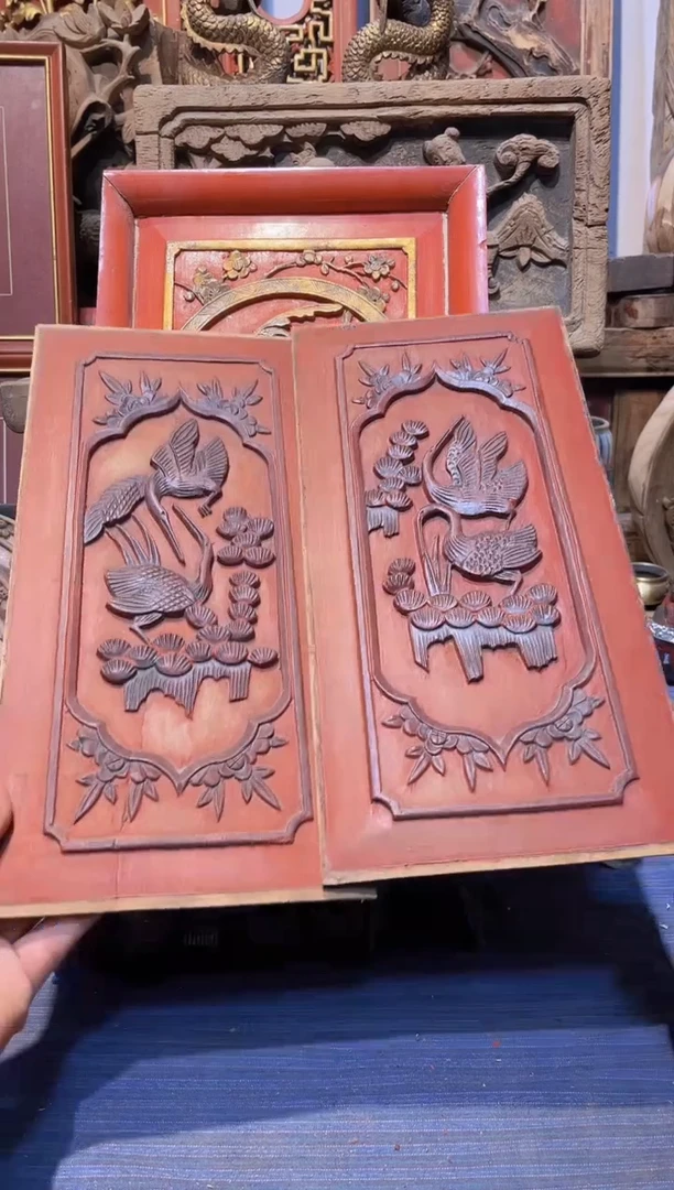 【闪购商品】香樟木老木雕老花板