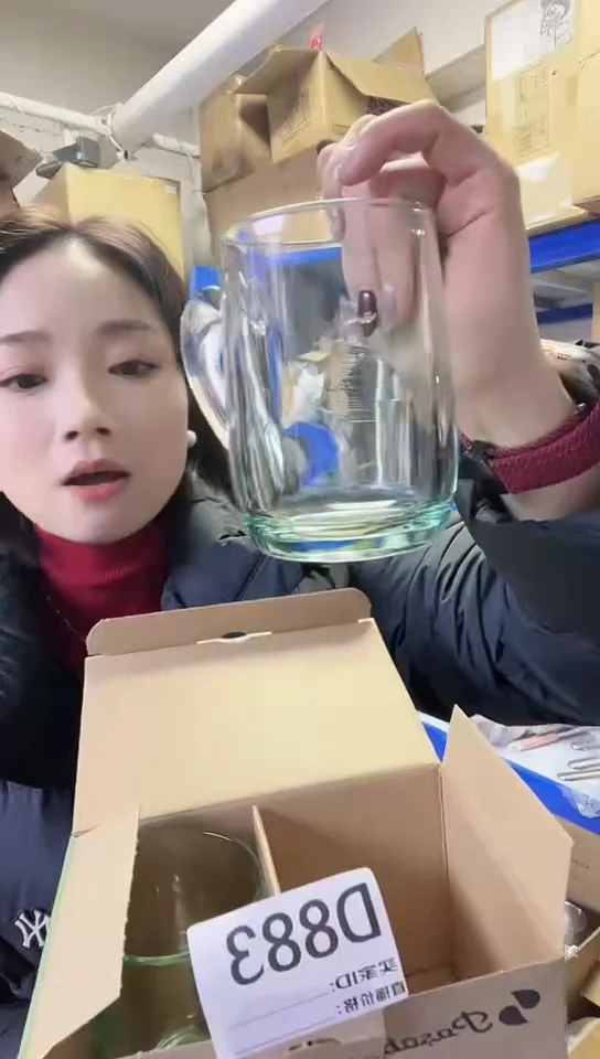 【闪购商品】瓷片进口家用百货两只装杯子D883