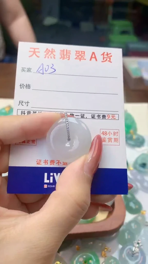 颈饰未镶嵌翡翠天然A货翡翠挂件