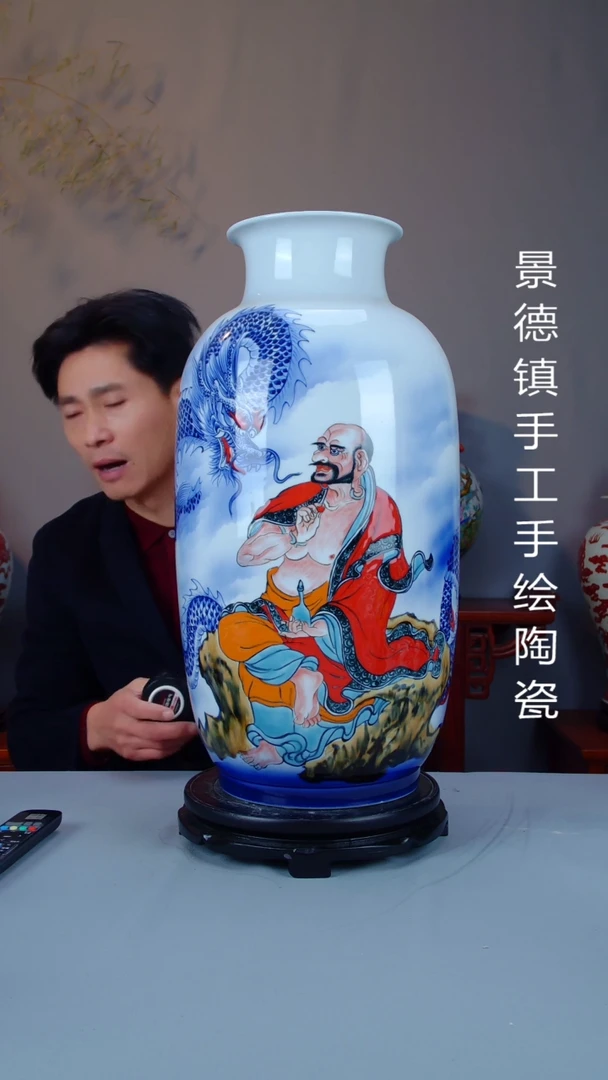 摆件景德镇手工手绘陶瓷53