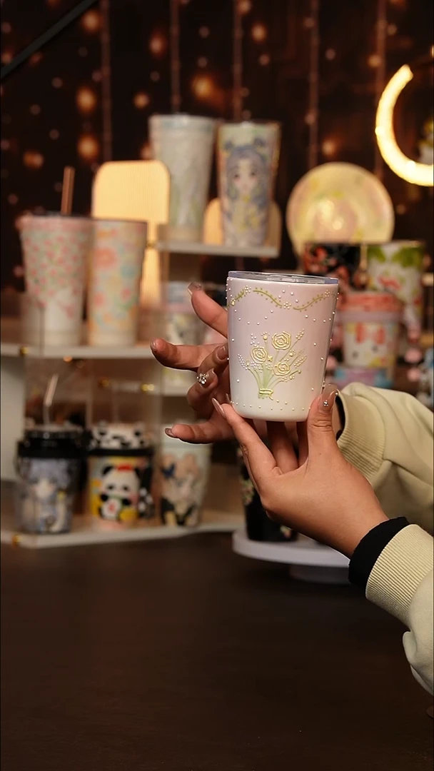 （玉泥）景德镇手工手绘文创陶瓷杯