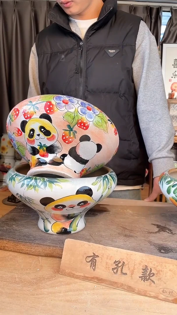 【闪购商品】摆件21-258口20高13    二个