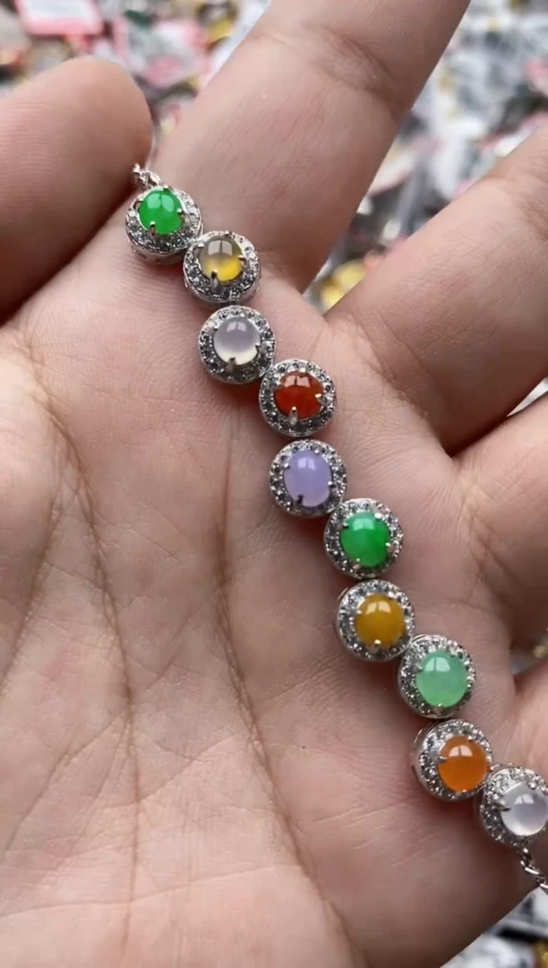 【闪购商品】翡翠戒指银S925镶嵌44444---6