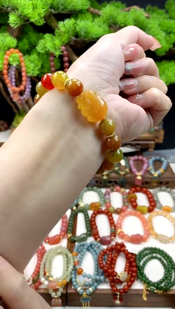 【闪购商品】玛瑙手饰未镶嵌多宝貔貅