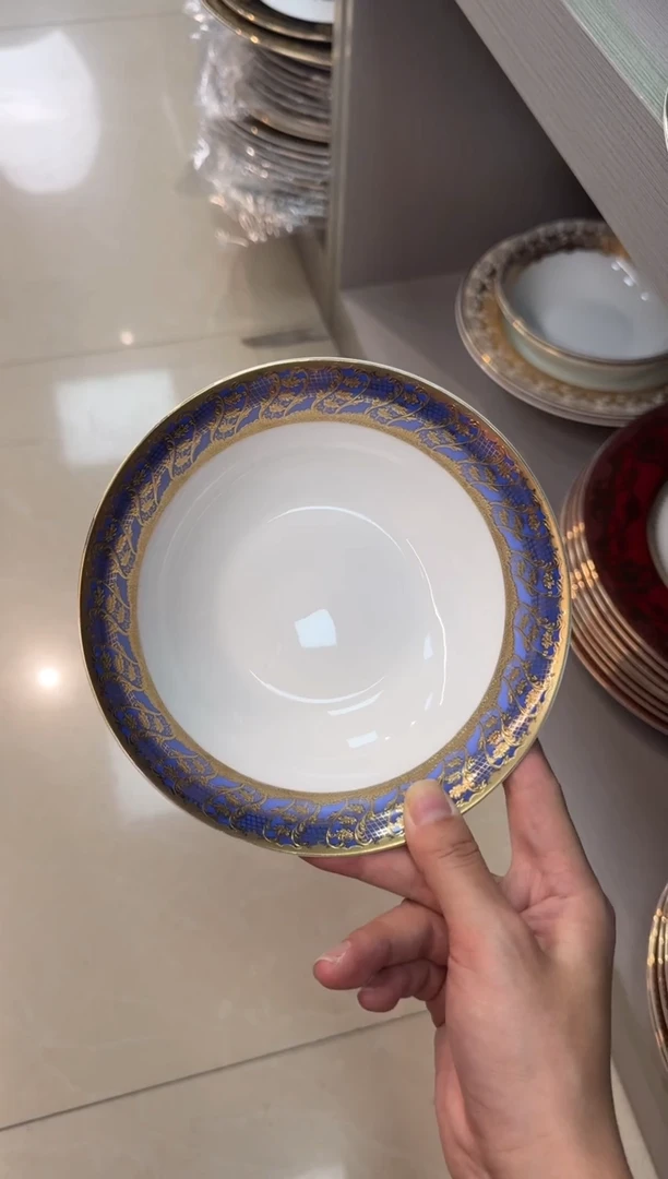 【闪购商品】瓷片6英寸水果碗两个  福利微瑕