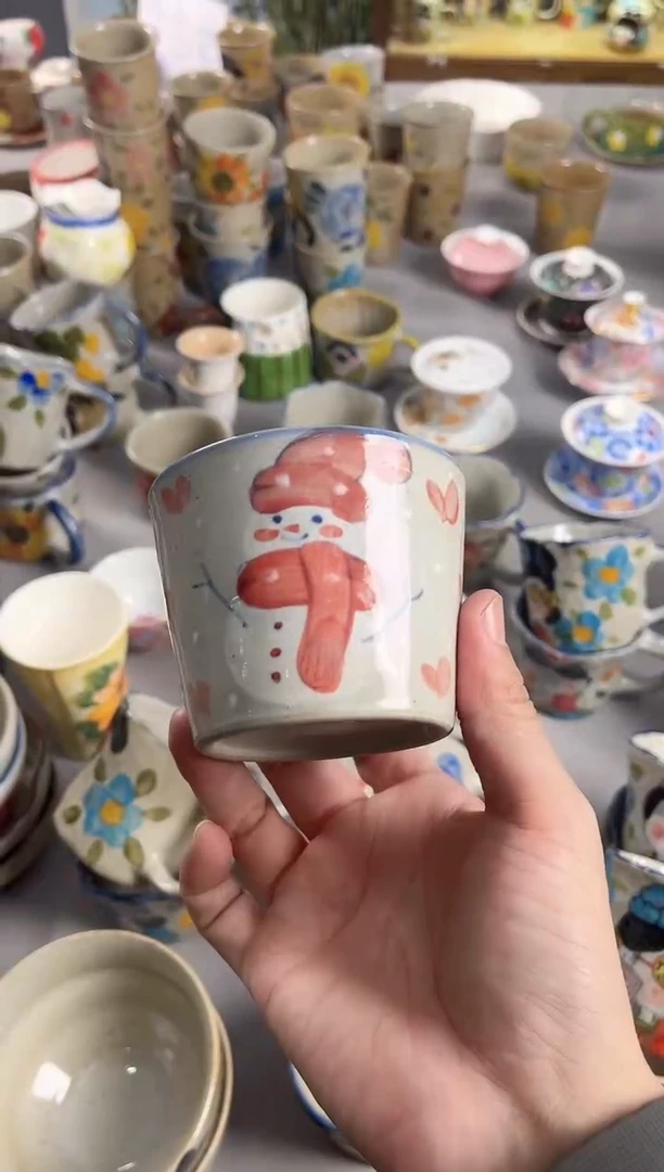 【闪购商品】瓷片手绘高温釉下彩