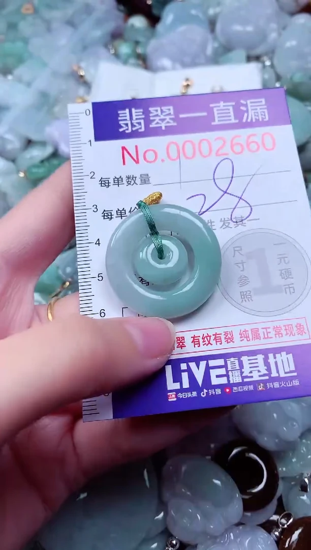 吊坠(不含链)未镶嵌翡翠2660
