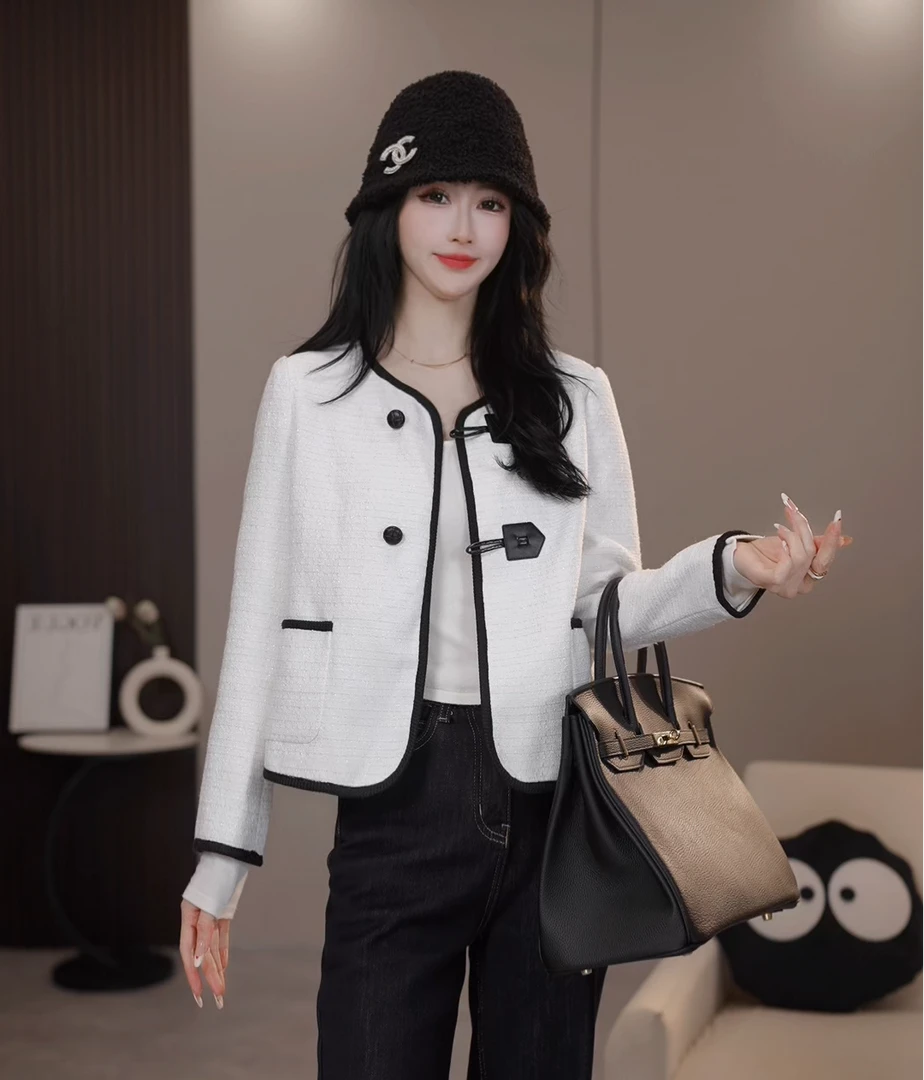 【阿紫专属】A-391春季新款法式时尚设计感气质轻奢小香风女装外套