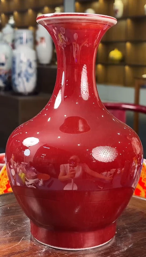 摆件景德镇陶瓷郎红