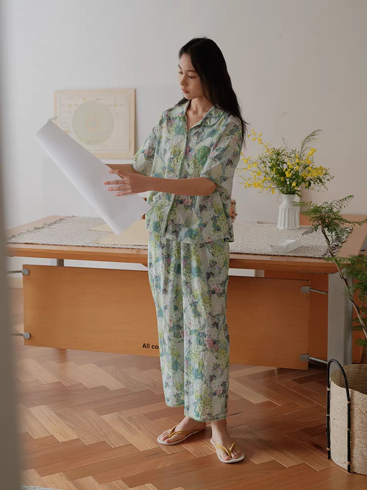 《蟲子姐姐专属》朵朵可可休闲睡衣女2025春夏薄款家居服套装