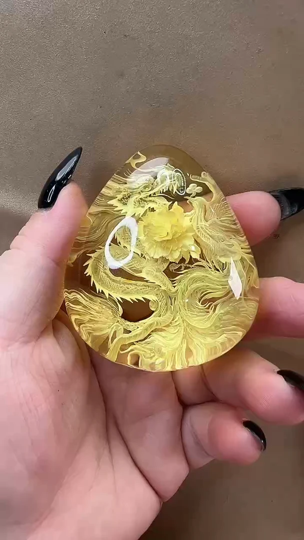 琥珀颈饰未镶嵌吊坠
