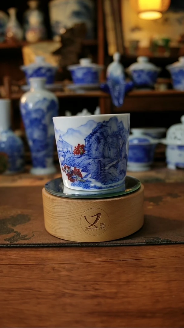 菊****天景德镇手工手绘茶具