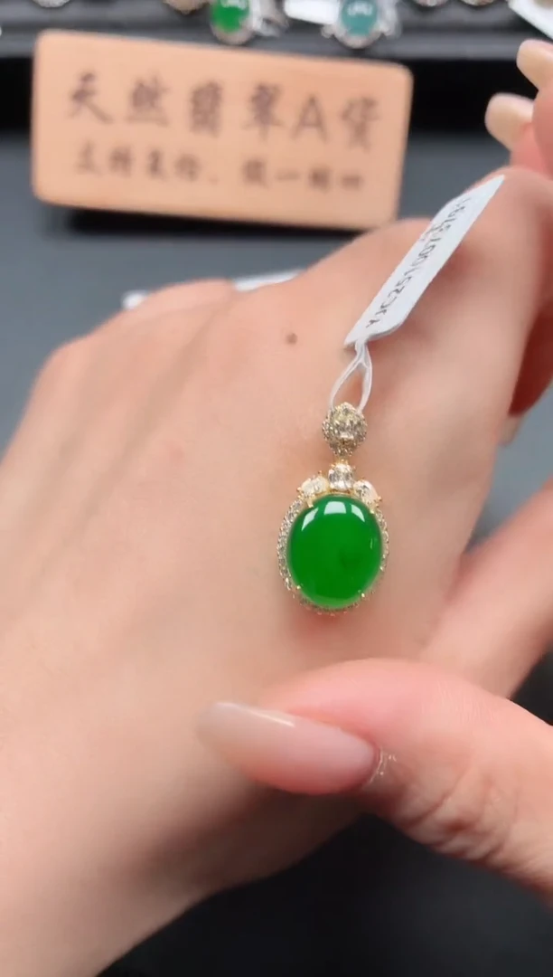 银S925镶嵌戒指翡翠111111