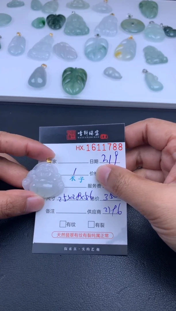 【闪购商品】翡翠挂件未镶嵌哈轩 挂件1