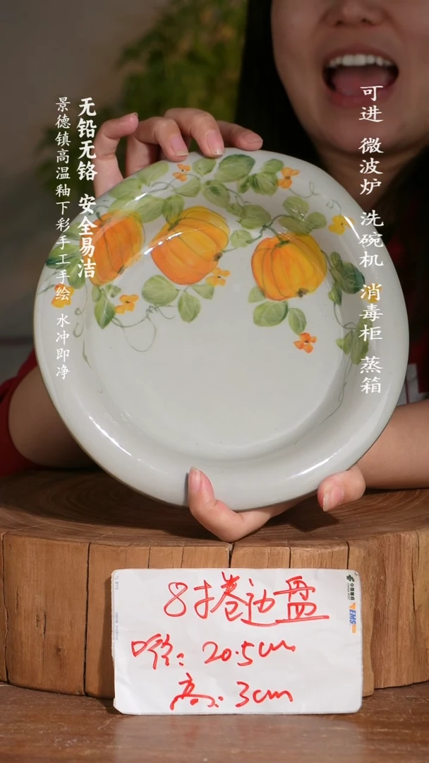 碗陶瓷景德镇高温瓷釉下彩手绘陶瓷