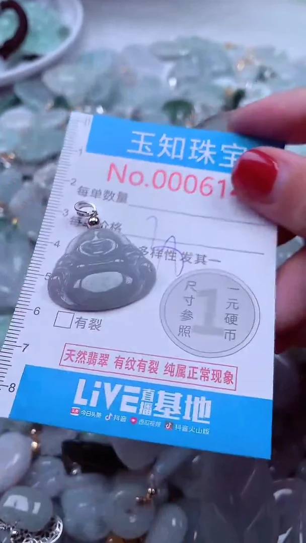 吊坠(不含链)未镶嵌翡翠6143
