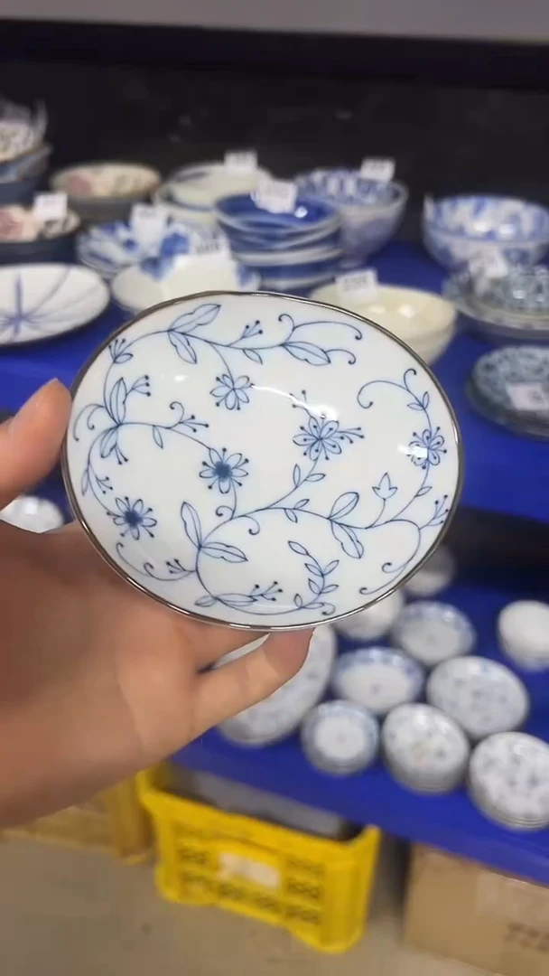 碗轻量瓷线唐草888888