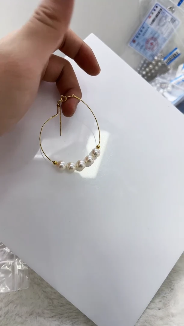 【闪购商品】海水珍珠DA银S925镶嵌c1439 akoya手镯9