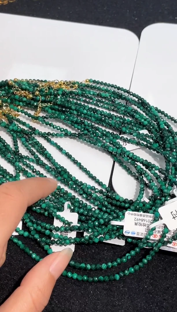 【闪购商品】发晶手链未镶嵌孔雀石锁骨链