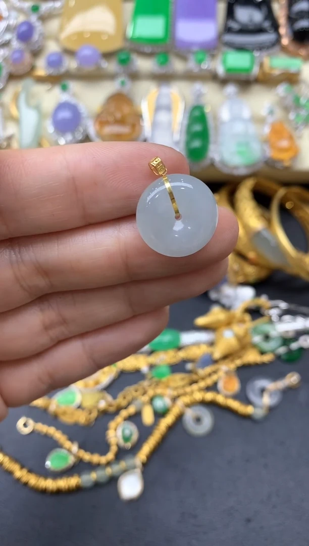 【闪购商品】翡翠颈饰18K金镶嵌261-中国好珍宝