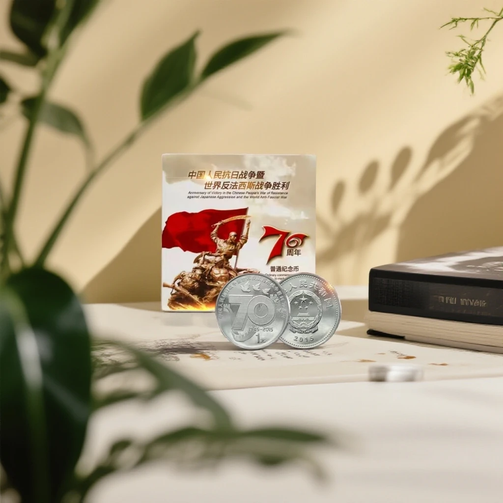 法定货币（魅力钞无347标十金兰首日）抗战70周年纪念币-康银阁