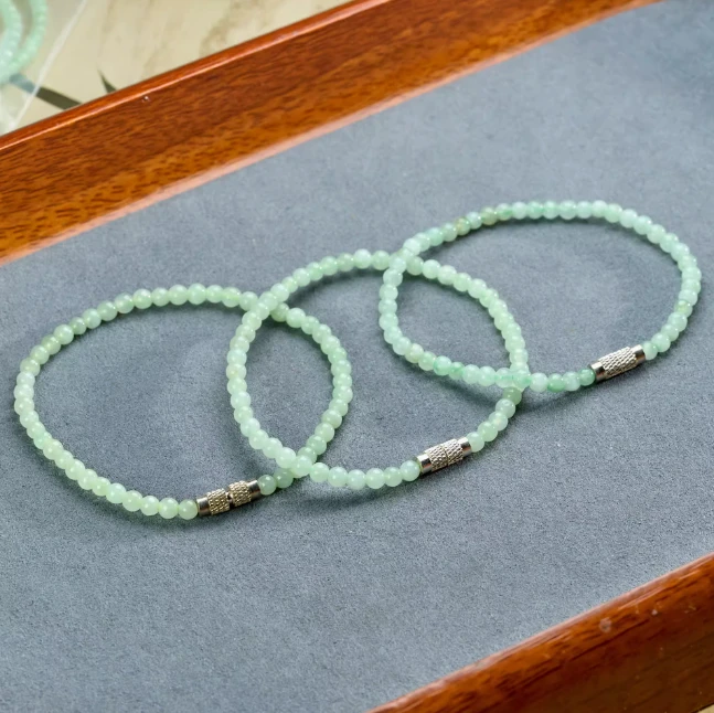 刘思懿专场天然翡翠小米珠手串@多样性发一@A32167