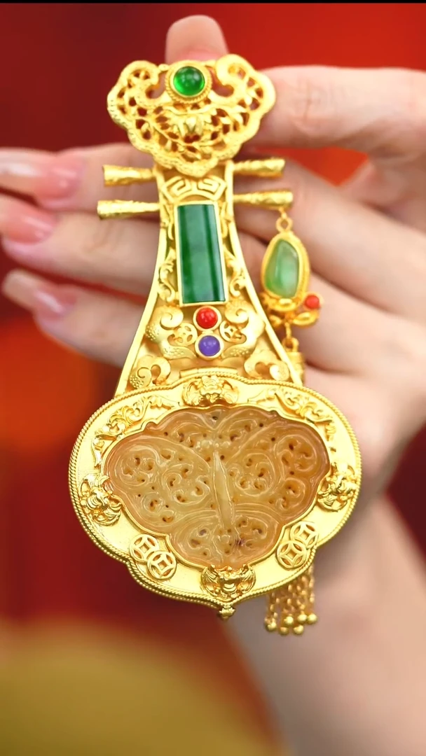 吊坠(不含链)银S925镶嵌翡翠新款