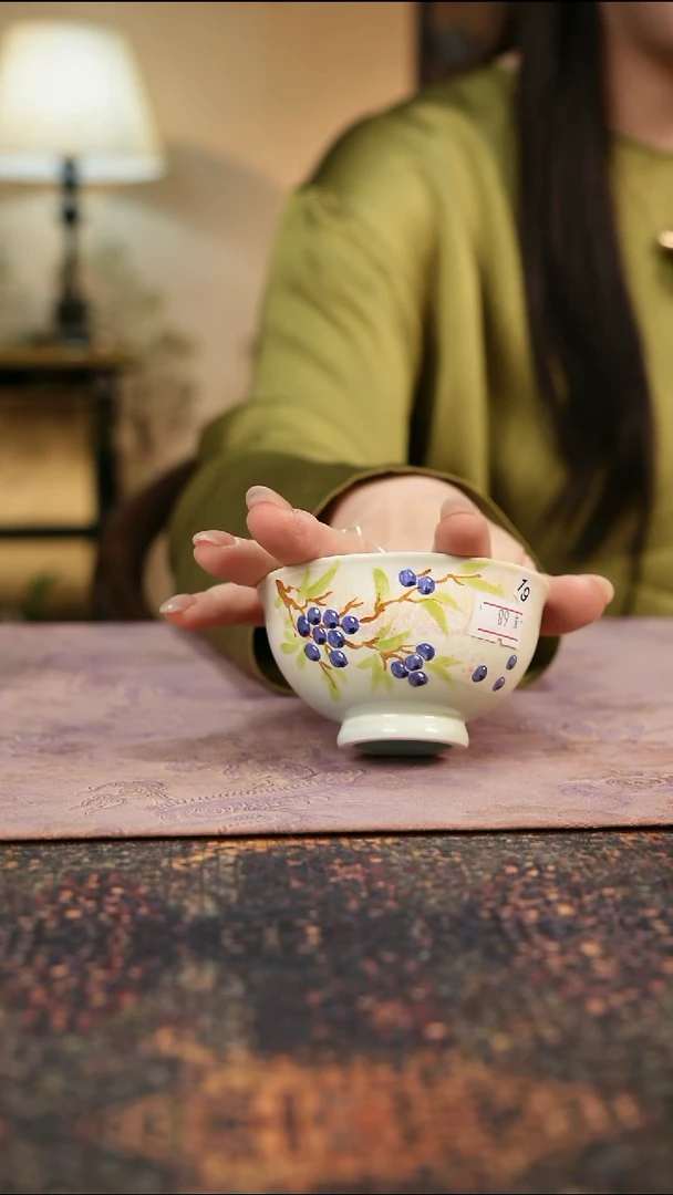 杯景德镇陶瓷杯碗柴烧多人