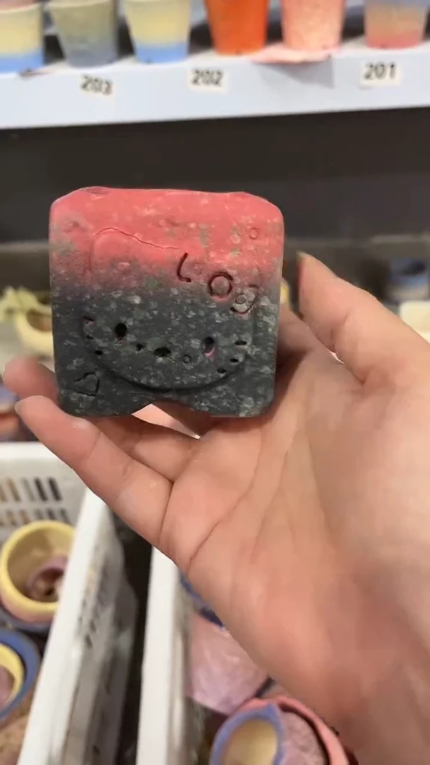 麦饭石粗陶手工多肉花盆微瑕