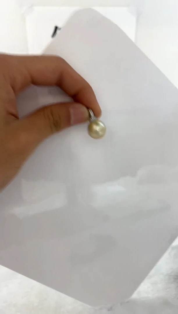 颈饰银S925镶嵌海水珍珠13-14