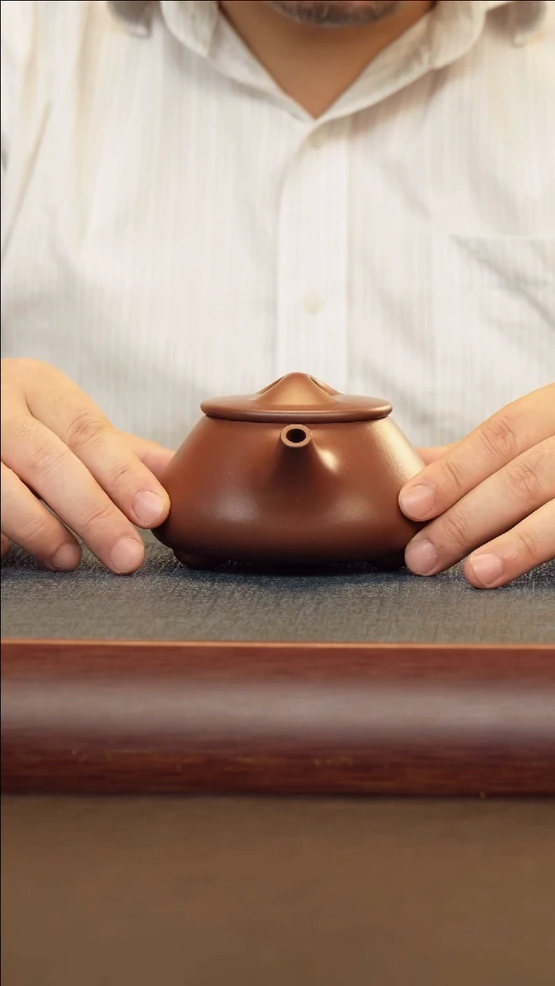 茶壶紫砂许国强全手底槽清满瓢