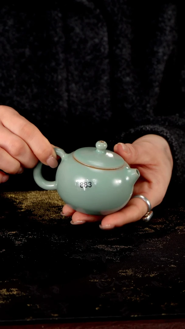 杯883 迷你西施壶100ml匠工款君绿釉