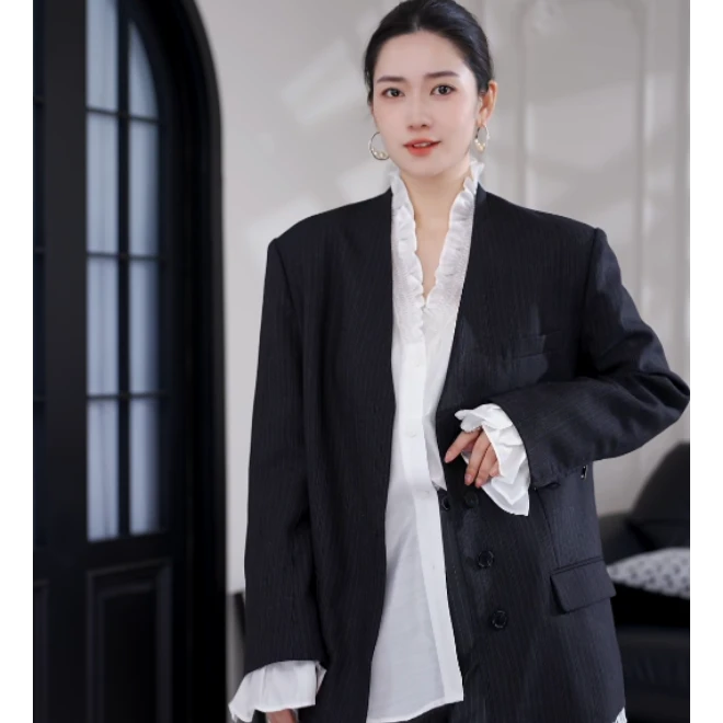 2025高端轻奢西装外套通勤时尚休闲百搭女装