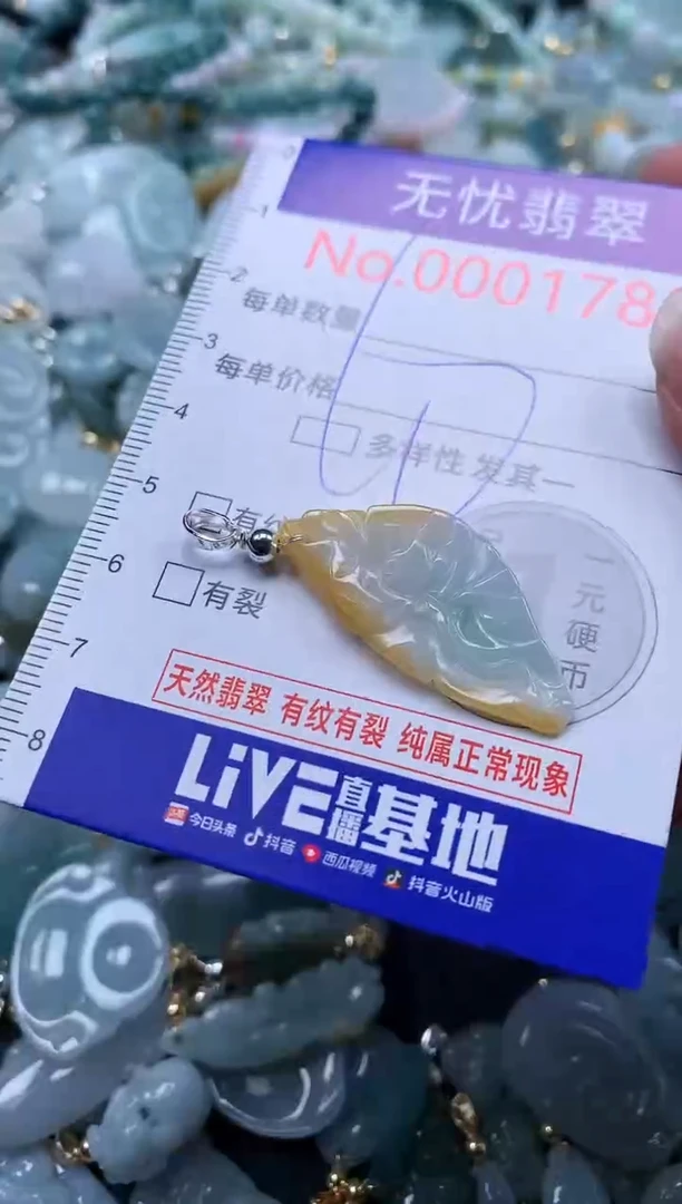 翡翠未镶嵌吊坠(不含链)1783