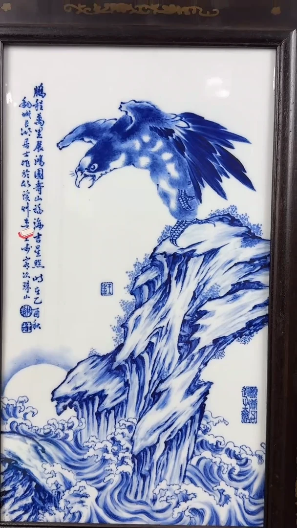 瓷版画景德镇陶瓷手工手绘瓷板画