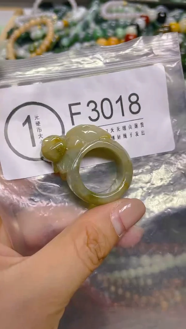 颈饰未镶嵌翡翠20.2mm/ F /翡翠A货，一件也是批发价
