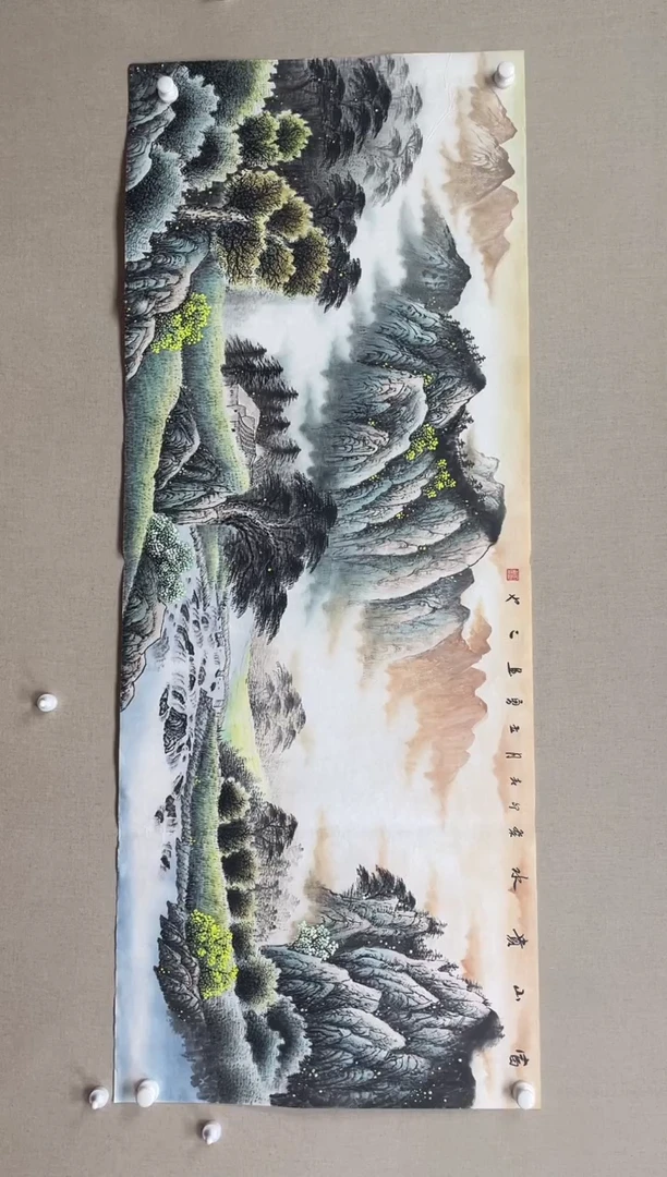 国画180*68 吴立勇吴立勇吴立勇吴立勇