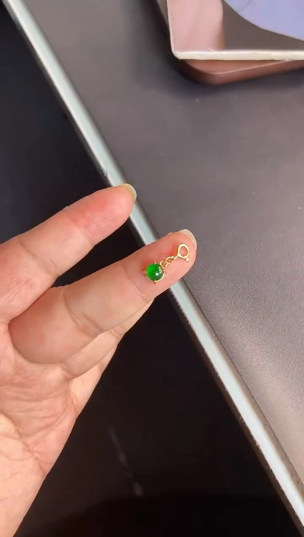 吊坠(不含链)银S925镶嵌翡翠1