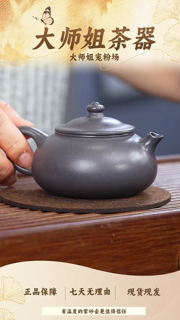 茶壶紫砂大水潭天青寒江160cc
